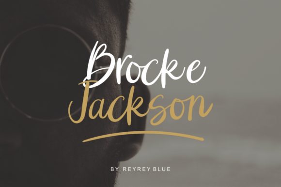 Brocke Jackson Font Poster 1