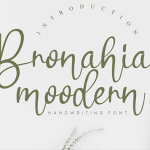 Bronahia Font Poster 1