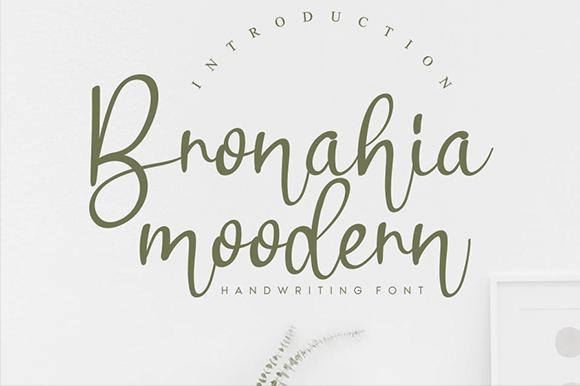 Bronahia Font Bronahia Font Poster 1