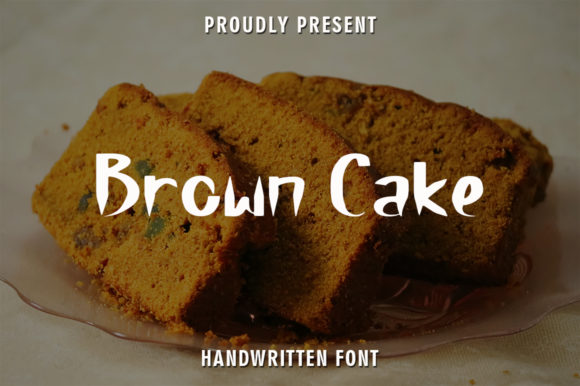 Brown Cake Font Poster 1