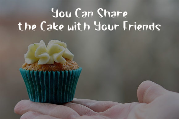 Brown Cake Font Poster 2