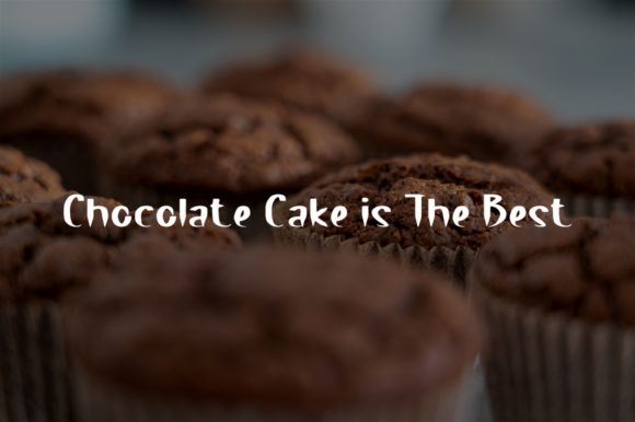 Brown Cake Font Poster 3