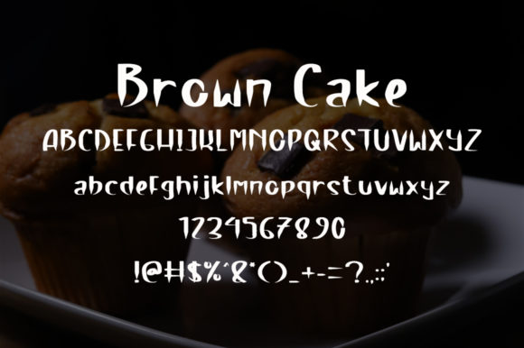 Brown Cake Font Poster 4