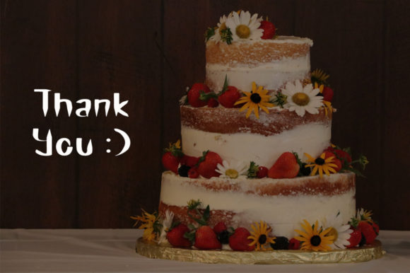 Brown Cake Font Poster 5