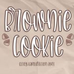 Brownie Cookie Font Poster 1