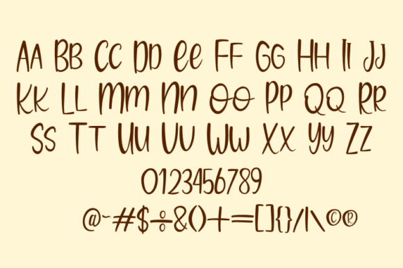 Brownie Moments Font Poster 7