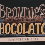 Brownies Chocolatos Font Poster 1