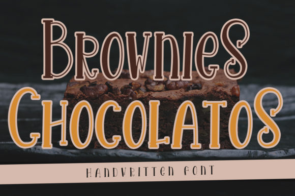 Brownies Chocolatos Font Poster 1