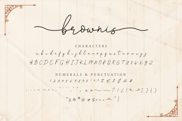 Brownis Font Poster 8