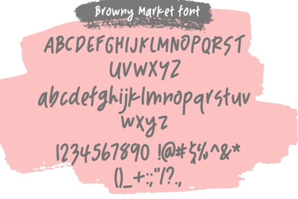 Browny Market Font Poster 8