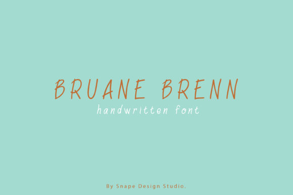 Bruane Brenn Font Poster 1