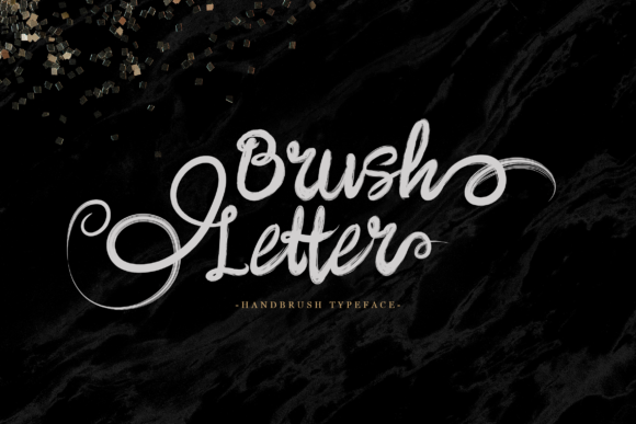 Brush Letter Font Poster 1