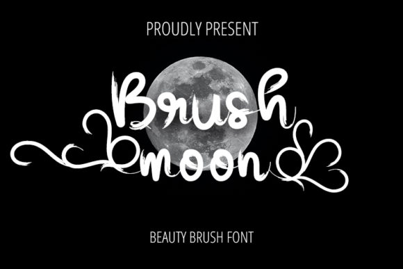 Brush Moon Font Poster 1