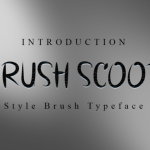 Brush Scoot Font Poster 1