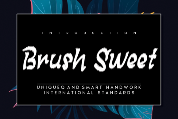Brush Sweet Font Poster 1
