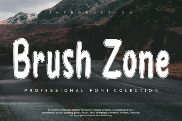 Brush Zone Font Poster 1