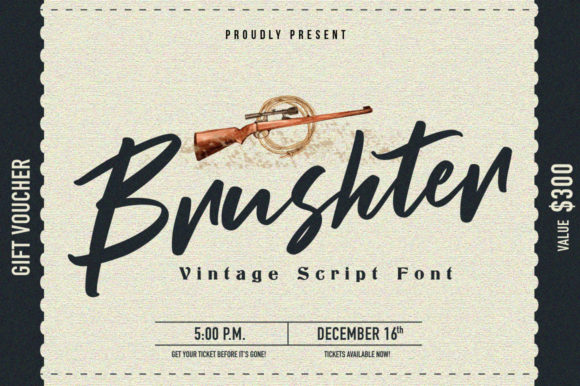 Brushter Font Poster 1