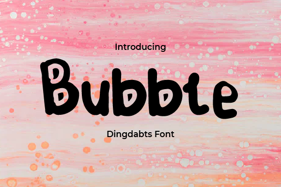 Bubble Font Bubble Font Poster 1