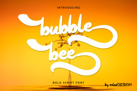 Bubble Bee Font Poster 1