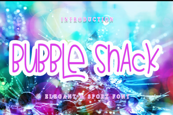 Bubble Snack Font Poster 1