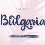 Bulgaria Font Poster 1