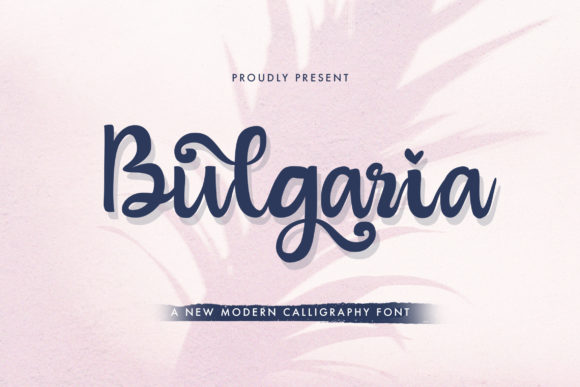 Bulgaria Font Poster 1