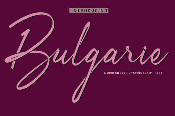 Bulgarie Font Poster 1