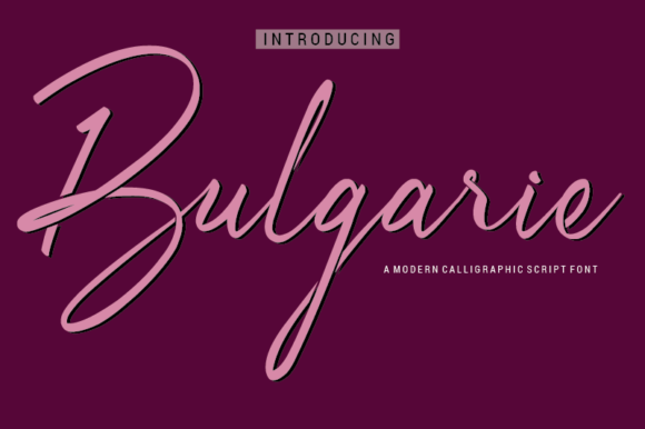 Bulgarie Font