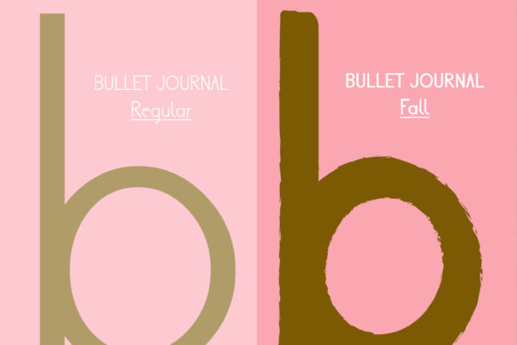 Bullet Journal Font Poster 2