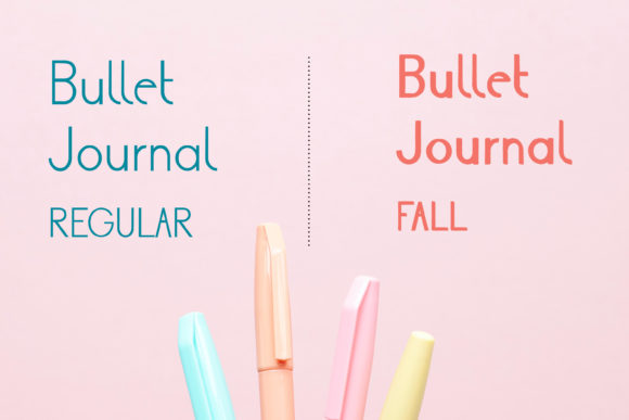 Bullet Journal Font Poster 3