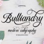 Bulliandry Font Poster 1