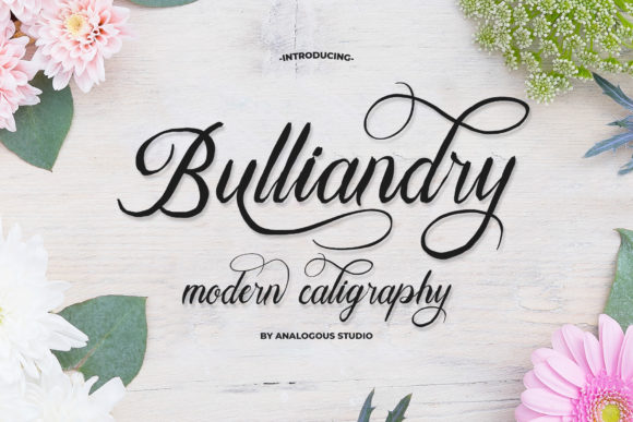 Bulliandry Font Poster 1