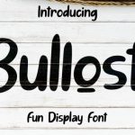 Bullost Font Poster 1