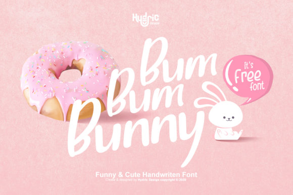 Bum Bum Bunny Font Poster 1