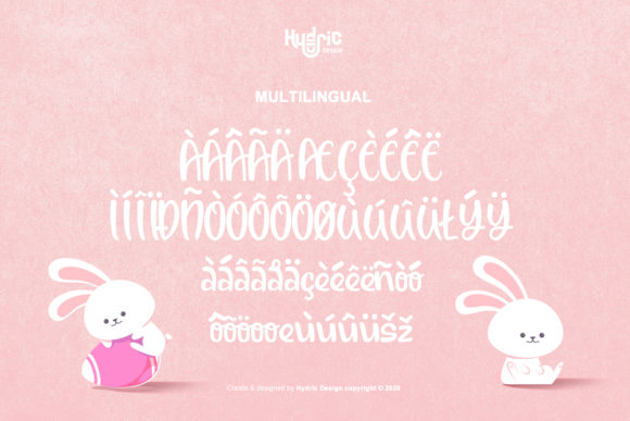 Bum Bum Bunny Font Poster 4