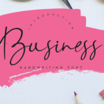 Business Font Poster 1