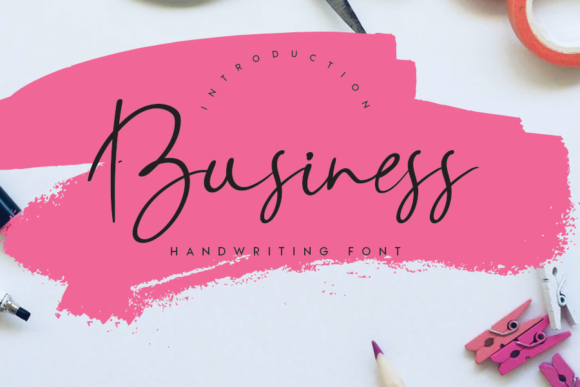 Business Font Poster 1