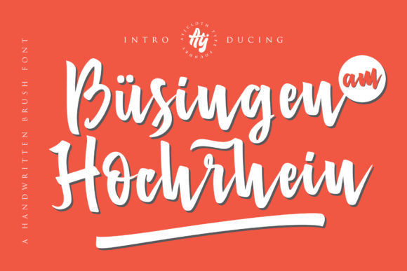 Busingen Am Hochrhein Font Poster 1