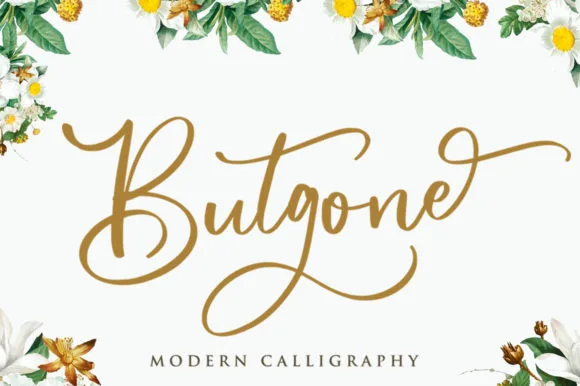 Butgone Font Butgone Font Poster 1