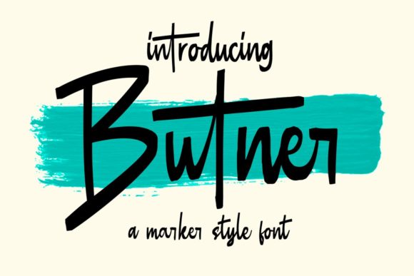 Butner Font Poster 1