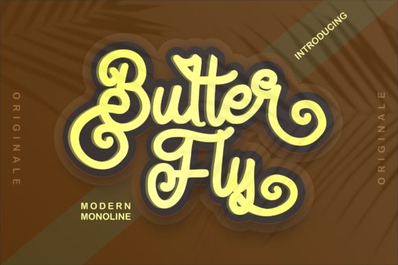 Butter Fly Font Poster 1