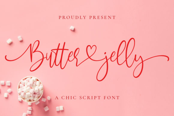 Butter Jelly Font Poster 1