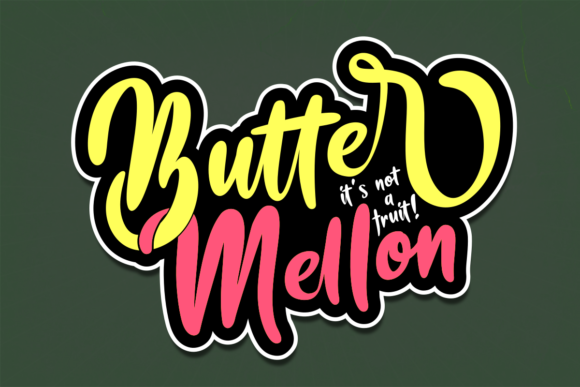 Butter Mellon Font Poster 1