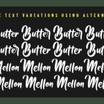 Butter Mellon Font Poster 3