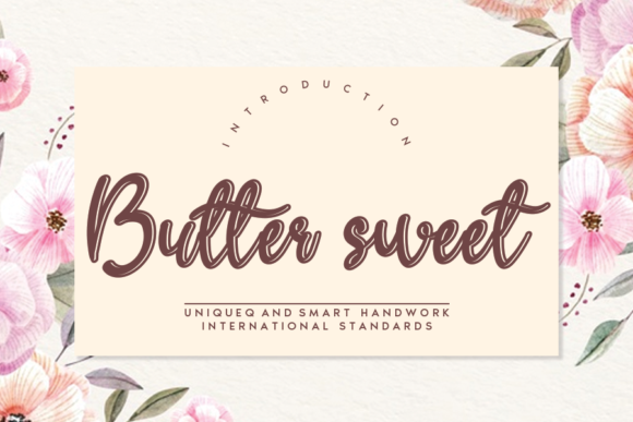 Butter Sweet Font Poster 1