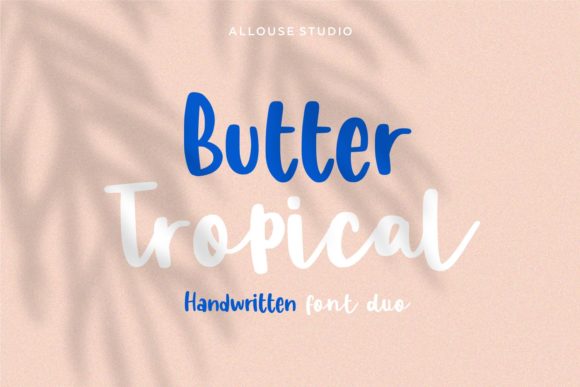 Butter Tropical Font Poster 1