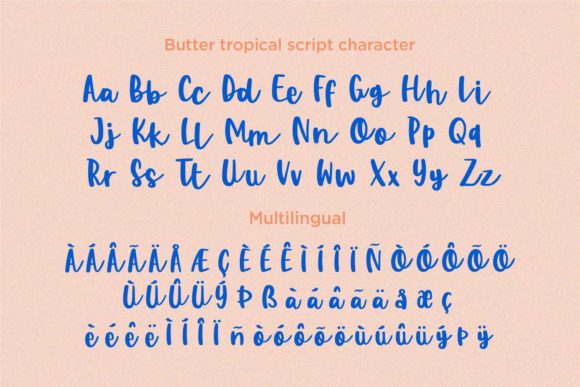 Butter Tropical Font Poster 9