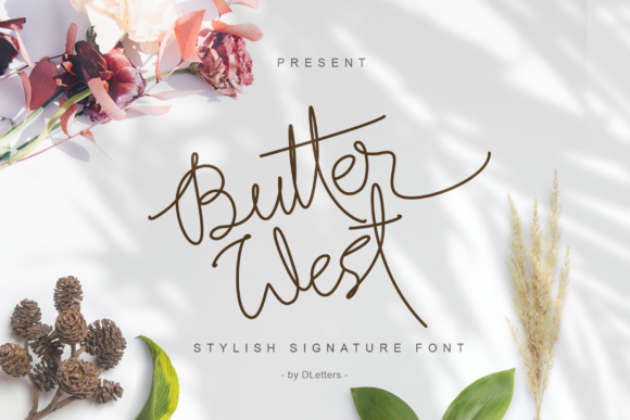 Butter West Font Poster 1