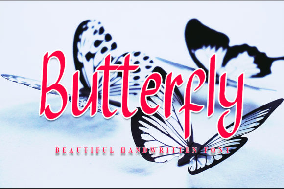 Butterfly Font Poster 1