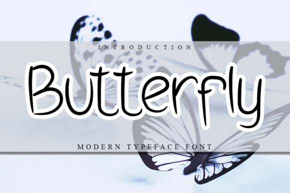 Butterfly Font Poster 1